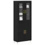Alto Roble Negro 69.5x34x180 cm Madera Ingeniería by , Sideboards - Ref: Foro24-3334348, Price: 189,00 €, Discount: %