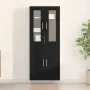 Alto Roble Negro 69.5x34x180 cm Madera Ingeniería by , Sideboards - Ref: Foro24-3334348, Price: 189,00 €, Discount: %