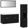 Juego de Muebles de Baño Juego de 3 Roble Negro by , Bathroom furniture - Ref: Foro24-3334354, Price: 316,87 €, Discount: %