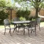 Juego de 3 Negro Aluminio Fundido Mediana de , Sillas de jardín - Ref: Foro24-3334645, Precio: 880,09 €, Descuento: %