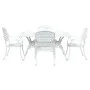 Set de 3 Blanco Aluminio fundido Grande by , Garden chairs - Ref: Foro24-3334646, Price: 864,41 €, Discount: %