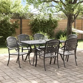 Set de 4 Negro Aluminio Fundido Mediana