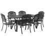 Set de 4 Negro Aluminio Fundido Mediana de , Sillas de jardín - Ref: Foro24-3334649, Precio: 1,00 €, Descuento: %