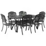 Set de 4 Negro Aluminio Fundido Mediana de , Sillas de jardín - Ref: Foro24-3334649, Precio: 1,00 €, Descuento: %