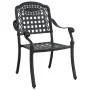 Set de 4 Negro Aluminio Fundido Mediana de , Sillas de jardín - Ref: Foro24-3334649, Precio: 1,00 €, Descuento: %