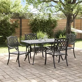 Set de 3 Negro Aluminio fundido Mediano Diseño Elegante by , Garden chairs - Ref: Foro24-3334653, Price: 913,38 €, Discount: %