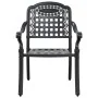 Set de 4 Negro Aluminio Fundido Mediana de , Sillas de jardín - Ref: Foro24-3334649, Precio: 1,00 €, Descuento: %