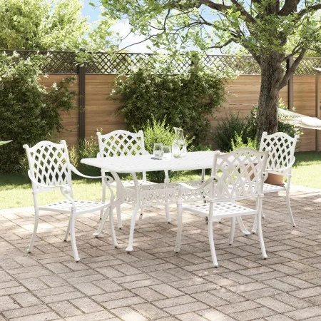 Juego de 3 Blanco Aluminio Fundido 150x90x72 cm Duradero von , Gartenstühle - Ref: Foro24-3334654, Preis: 896,44 €, Rabatt: %
