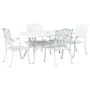 Juego de 3 Blanco Aluminio Fundido 150x90x72 cm Duradero von , Gartenstühle - Ref: Foro24-3334654, Preis: 896,44 €, Rabatt: %