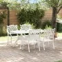 Juego de 3 Blanco Aluminio Fundido 150x90x72 cm Duradero von , Gartenstühle - Ref: Foro24-3334654, Preis: 896,44 €, Rabatt: %