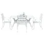Juego de 3 Blanco Aluminio Fundido 150x90x72 cm Duradero von , Gartenstühle - Ref: Foro24-3334654, Preis: 896,44 €, Rabatt: %