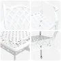 Juego de 3 Blanco Aluminio Fundido 150x90x72 cm Duradero von , Gartenstühle - Ref: Foro24-3334654, Preis: 896,44 €, Rabatt: %