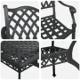 Set de 3 Negro Aluminio fundido Mediano Diseño Elegante von , Gartenstühle - Ref: Foro24-3334653, Preis: 913,33 €, Rabatt: %