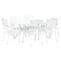 Juego de 4 Blanco Aluminio Fundido Para 6 Personas de , Sillas de jardín - Ref: Foro24-3334658, Precio: 1,00 €, Descuento: %