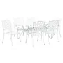 Juego de 4 Blanco Aluminio Fundido Para 6 Personas de , Sillas de jardín - Ref: Foro24-3334658, Precio: 1,00 €, Descuento: %