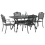 Set de 3 Negro Aluminio Fundido Mesa para 4 Personas Duradera von , Gartenstühle - Ref: Foro24-3334661, Preis: 913,38 €, Raba...