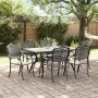 Set de 4 Negro Aluminio Fundido 150x90x72 cm de , Sillas de jardín - Ref: Foro24-3334665, Precio: 1,00 €, Descuento: %