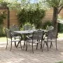 Set de 4 Negro Aluminio Fundido 150x90x72 cm de , Sillas de jardín - Ref: Foro24-3334665, Precio: 1,00 €, Descuento: %