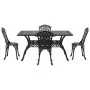 Set de 3 Negro Aluminio Fundido Grande by , Garden chairs - Ref: Foro24-3334669, Price: 720,98 €, Discount: %