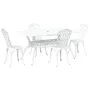Juego de 3 Blanco Aluminio Fundido 150 x 90 x 72 cm | Foro24.es | Tu tienda online para hogar, jardín y más Foro24.es