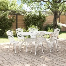 Juego de 4 Blanco Aluminio Fundido 150 cm x 90 cm