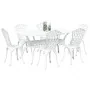 Juego de 4 Blanco Aluminio Fundido 150 cm x 90 cm x 72 cm de , Sillas de jardín - Ref: Foro24-3334674, Precio: 789,65 €, Desc...