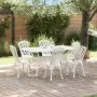 Juego de 4 Blanco Aluminio Fundido 150 cm x 90 cm x 72 cm de , Sillas de jardín - Ref: Foro24-3334674, Precio: 789,65 €, Desc...