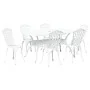 Juego de 4 Blanco Aluminio Fundido 150 cm x 90 cm x 72 cm de , Sillas de jardín - Ref: Foro24-3334674, Precio: 789,65 €, Desc...