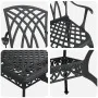 Set de 3 Negro Aluminio Fundido 150x90x72 cm Duradero von , Gartenstühle - Ref: Foro24-3334677, Preis: 779,65 €, Rabatt: %