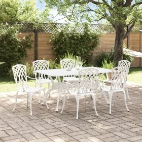 Set de 4 Blanco Aluminio Fundido Grande