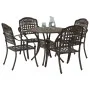 Juego de Comedor para Jardín de 5 Piezas de en Aluminio Fundido Bronce von , Gartenstühle - Ref: Foro24-3334684, Preis: 589,7...