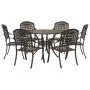 Juego de comedor de jardín de 7 piezas de en aluminio fundido bronce von , Gartenstühle - Ref: Foro24-3334688, Preis: 824,88 ...