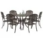 Juego de comedor de jardín de 7 piezas de en aluminio fundido bronce von , Gartenstühle - Ref: Foro24-3334688, Preis: 824,88 ...