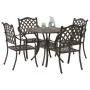 Conjunto de Comedor de Jardín de 5 Piezas de Bronce de Aluminio Fundido von , Gartenstühle - Ref: Foro24-3334692, Preis: 621,...