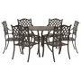 Set de Comedor de Jardín de 7 Piezas de en Aluminio Fundido Color Bronce by , Garden chairs - Ref: Foro24-3334696, Price: 854...