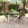 Conjunto de Comedor de Jardín de 5 Piezas - Bronce Aluminio Fundido von , Gartenstühle - Ref: Foro24-3334708, Preis: 428,06 €...