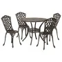 Conjunto de Comedor de Jardín de 5 Piezas - Bronce Aluminio Fundido von , Gartenstühle - Ref: Foro24-3334708, Preis: 428,06 €...