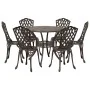 Conjunto de Comedor de Jardín de 7 Piezas de en Aluminio Fundido Bronce by , Garden chairs - Ref: Foro24-3334712, Price: 547,...