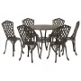 Conjunto de Comedor de Jardín de 7 Piezas de en Aluminio Fundido Bronce by , Garden chairs - Ref: Foro24-3334712, Price: 547,...