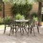 Juego de Comedor de Jardín de 7 Piezas en Aluminio Fundido Bronce von , Gartenstühle - Ref: Foro24-3334720, Preis: 650,30 €, ...