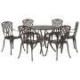 Juego de Comedor de Jardín de 7 Piezas en Aluminio Fundido Bronce von , Gartenstühle - Ref: Foro24-3334720, Preis: 650,30 €, ...