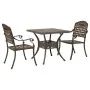 Conjunto de Bistro de Jardín de 3 Piezas de Aluminio Fundido Bronce by , Garden chairs - Ref: Foro24-3334724, Price: 394,98 €...