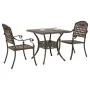Conjunto de Bistro de Jardín de 3 Piezas de Aluminio Fundido Bronce by , Garden chairs - Ref: Foro24-3334724, Price: 394,98 €...