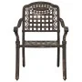 Conjunto de Bistro de Jardín de 3 Piezas de Aluminio Fundido Bronce by , Garden chairs - Ref: Foro24-3334724, Price: 394,98 €...