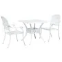 Conjunto de Bistro de Jardín de 3 Piezas Blanco de Aluminio Fundido | Foro24.es | Tu tienda online para hogar, jardín y más Foro24.es