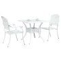 Conjunto de Bistro de Jardín de 3 Piezas Blanco de Aluminio Fundido | Foro24.es | Tu tienda online para hogar, jardín y más Foro24.es