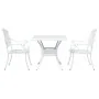 Conjunto de Bistro de Jardín de 3 Piezas Blanco de Aluminio Fundido | Foro24.es | Tu tienda online para hogar, jardín y más Foro24.es