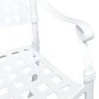Conjunto de Bistro de Jardín de 3 Piezas Blanco de Aluminio Fundido | Foro24.es | Tu tienda online para hogar, jardín y más Foro24.es