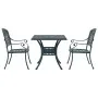 Conjunto de Bistro de Jardín de 3 Piezas Verde de Aluminio Fundido | Foro24.es | Tu tienda online para hogar, jardín y más Foro24.es