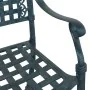 Conjunto de Bistro de Jardín de 3 Piezas Verde de Aluminio Fundido | Foro24.es | Tu tienda online para hogar, jardín y más Foro24.es